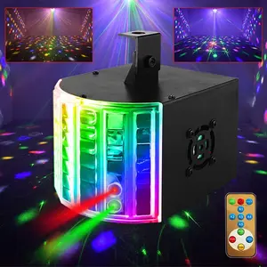 Party Lights LED Voice Controlled Laser Rainbow Room Bar Stage DJ Lights for Vibrant Atmosphere in Parties Bars Stages and DJ Setups home disco RGBW strobe christmas RGB