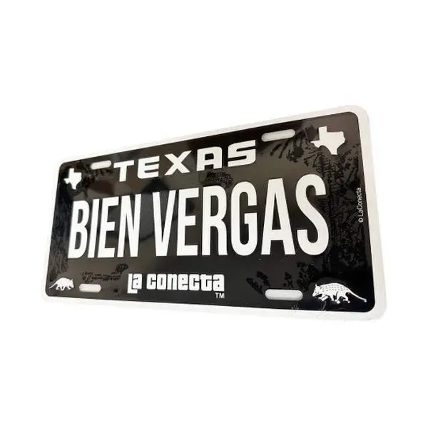 BIEN VERGAS NOVELTY LICENSE PLATE