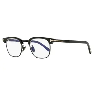 Tom Ford Brow Line Blue Block Eyeglasses TF5932-D-B 001 Black/Gunmetal 47mm FT5932