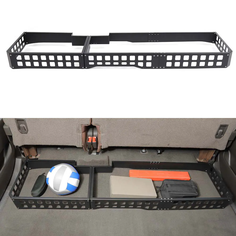 Aluminum Alloy Expandable Under-Seat Storage Rack for 2014-2017 Chevy Silverado, GMC Sierra - Car Interior Stowing Accessory, Car Organization Supplies