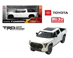 MiJo Exclusives 1:24 2023 Toyota Tundra TRD Off-Road White Model Diecast Car