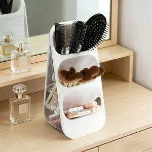 Large Capacity Cosmetic Storage Box, Desktop Organizer Rack, Makeup Tool Holder, Suitable for Bathroom, Bedroom, Office Desk, Staircase Design