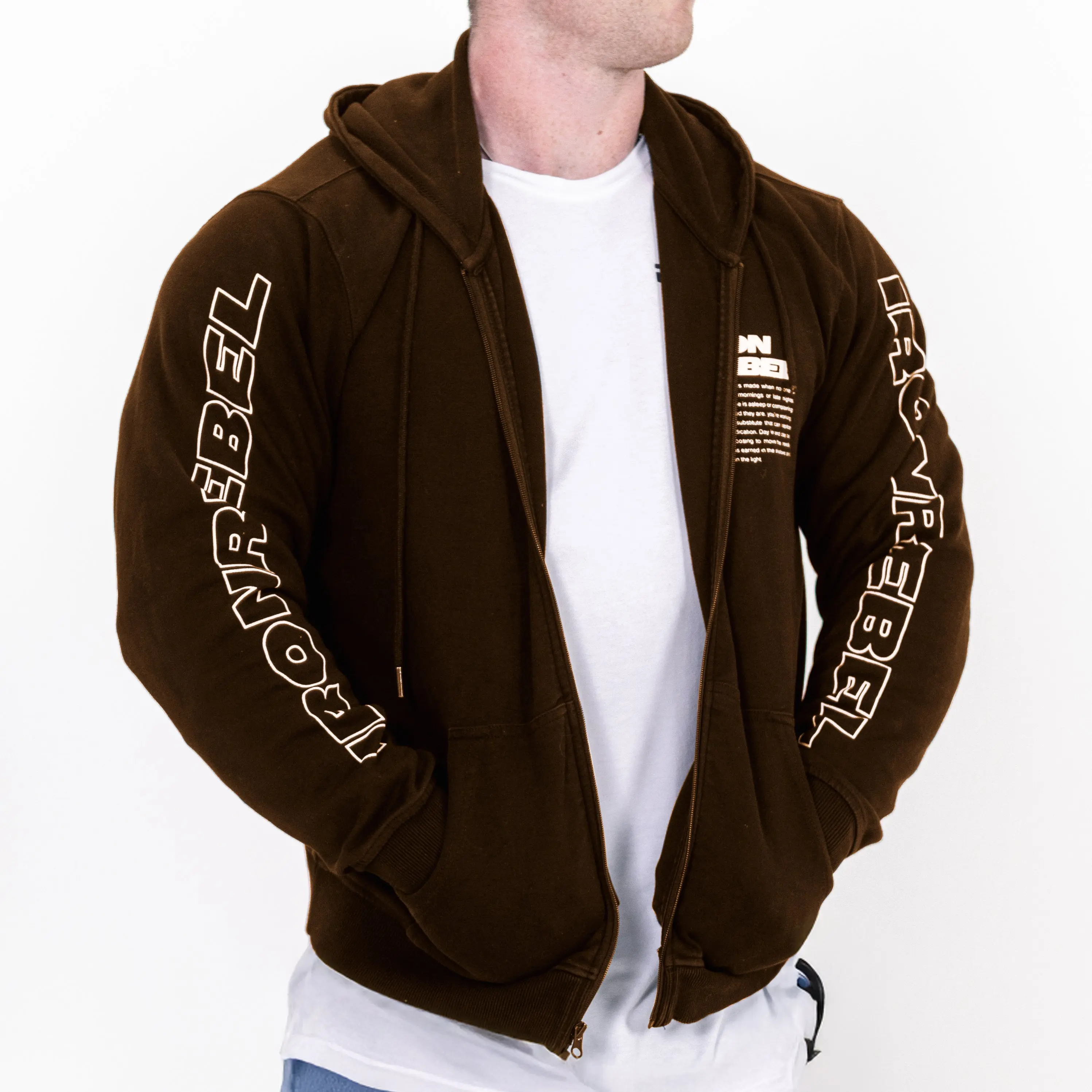 Progress Zip Hoodie Cocoa - Versatile Design with Button & Zip Closure, Ideal for Everyday Wear