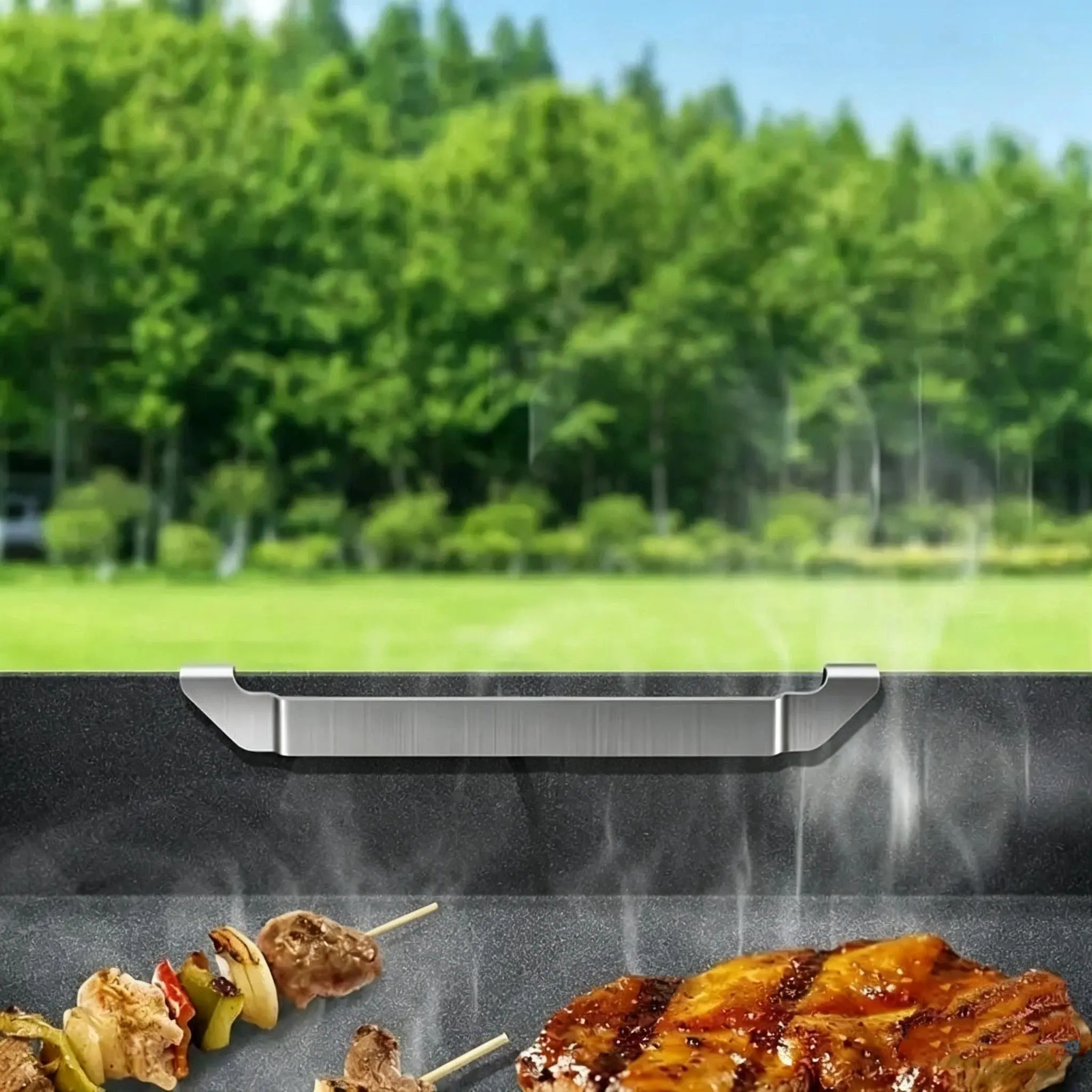 Stainless Steel Griddle Spatula Holder, Barbecue Tool Hold Rack, Durable Accessory for Grill Griddles, Essential BBQ Gear, Barbecue Accessories, Grilling Accessories