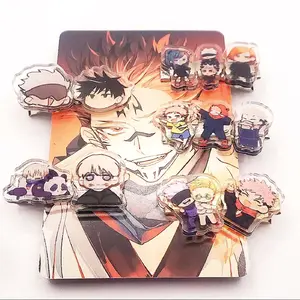 Set of 5 or 10, Curse Fighting Hair Clips, Kawaii Anime Clips, Handmade Anime Accessories, Gift Idea