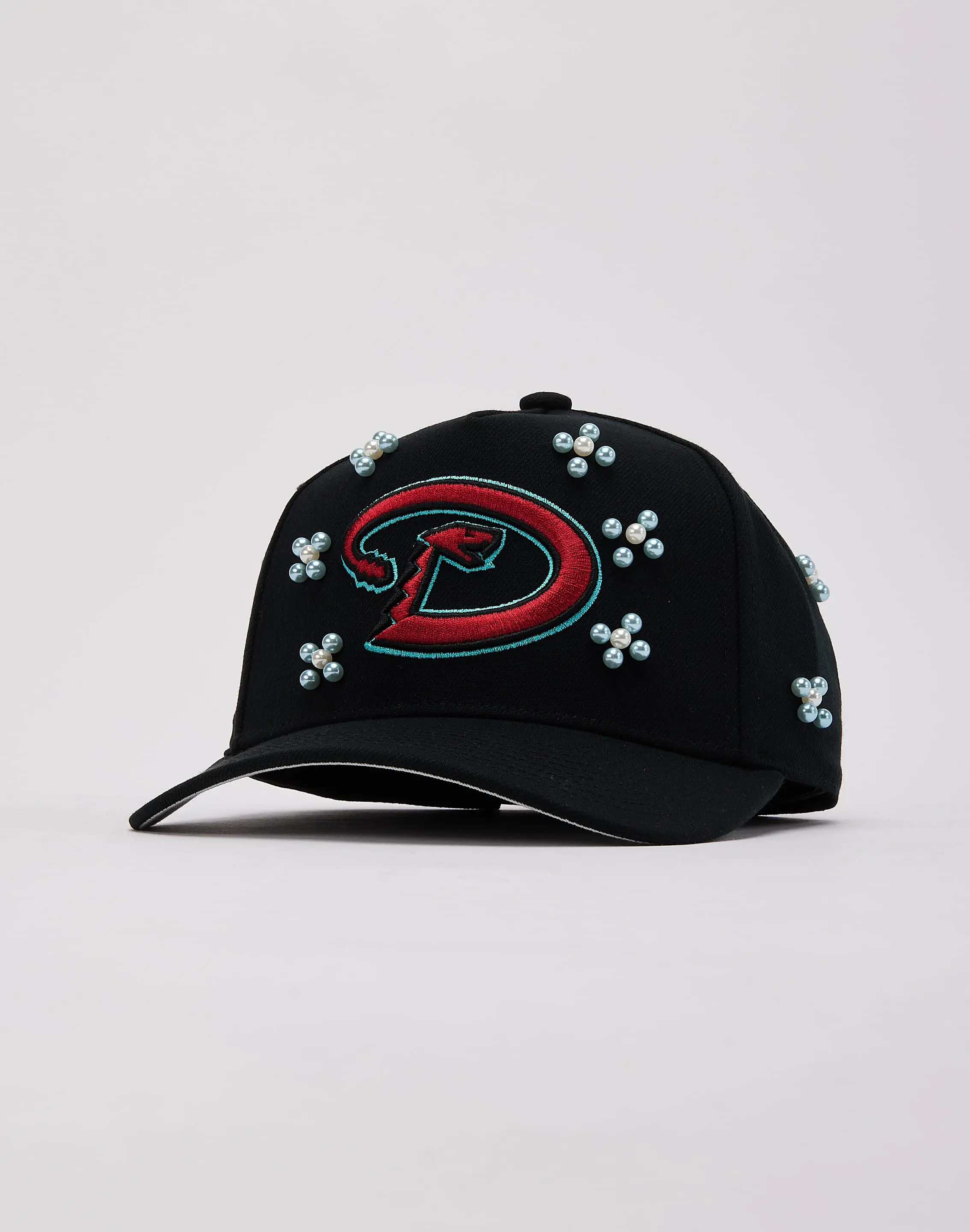 Mens Mitchell & Ness MLB Arizona Diamondbacks Beaded Pro Pinch Snapback Hat