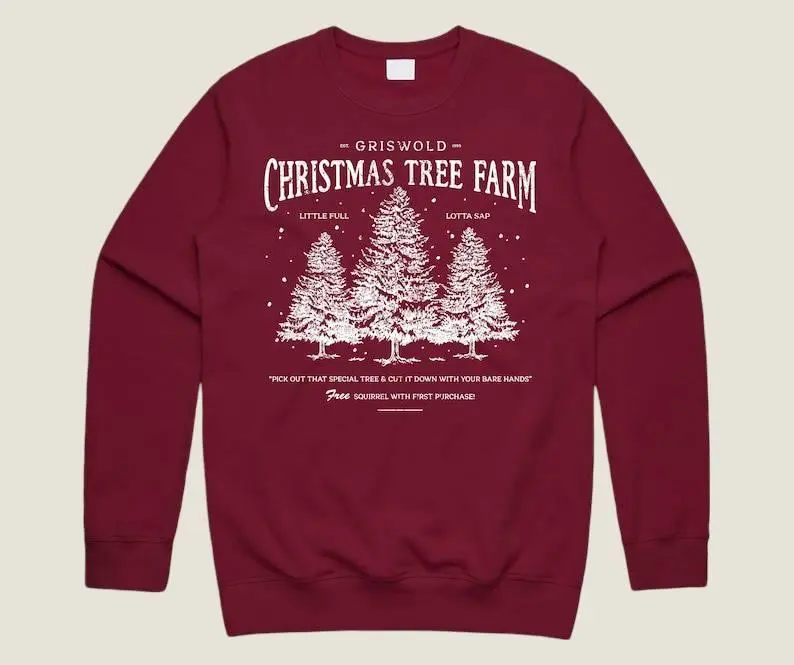 Griswold Christmas Tree Farm Jumper – Funny Retro Xmas Sweater, Cute Holiday Movie Gift for Kids & Adults - Copy