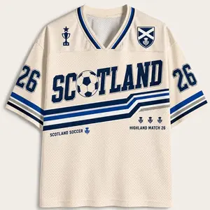 Scotland Soccer Jersey, Retro Highland Shirt, Custom Name Number Jersey, Scottish Football Fan Gift