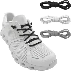 3 Pairs Elastic Shoe Laces Replacement Laces for Running Shoes,Stretch Oval Strings Replacement Shoestrings