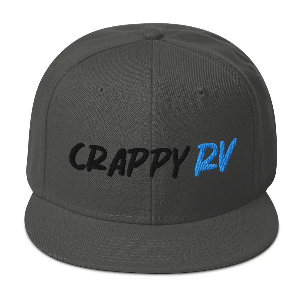 Crappy RV Snapback Hat – Embroidered RV Cap | Funny Camper Gift