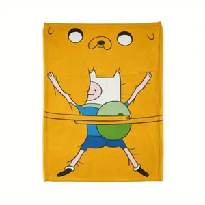 Adventure Time Blanket | Adventure Time Decorations, Home Decor, Gifts, Finn tiktokshopspringglowup
