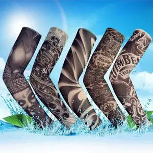 10 pack 10 times cool tattoo sleeves summer cool arm sleeves anti-ultraviolet sun protection arm guards outdoor golf men and women