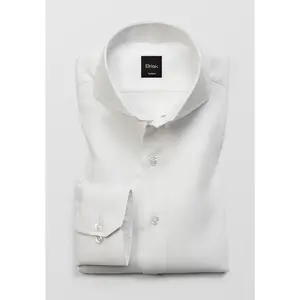 Egyptian White Self Structured Shirt- Cut Away Extreme