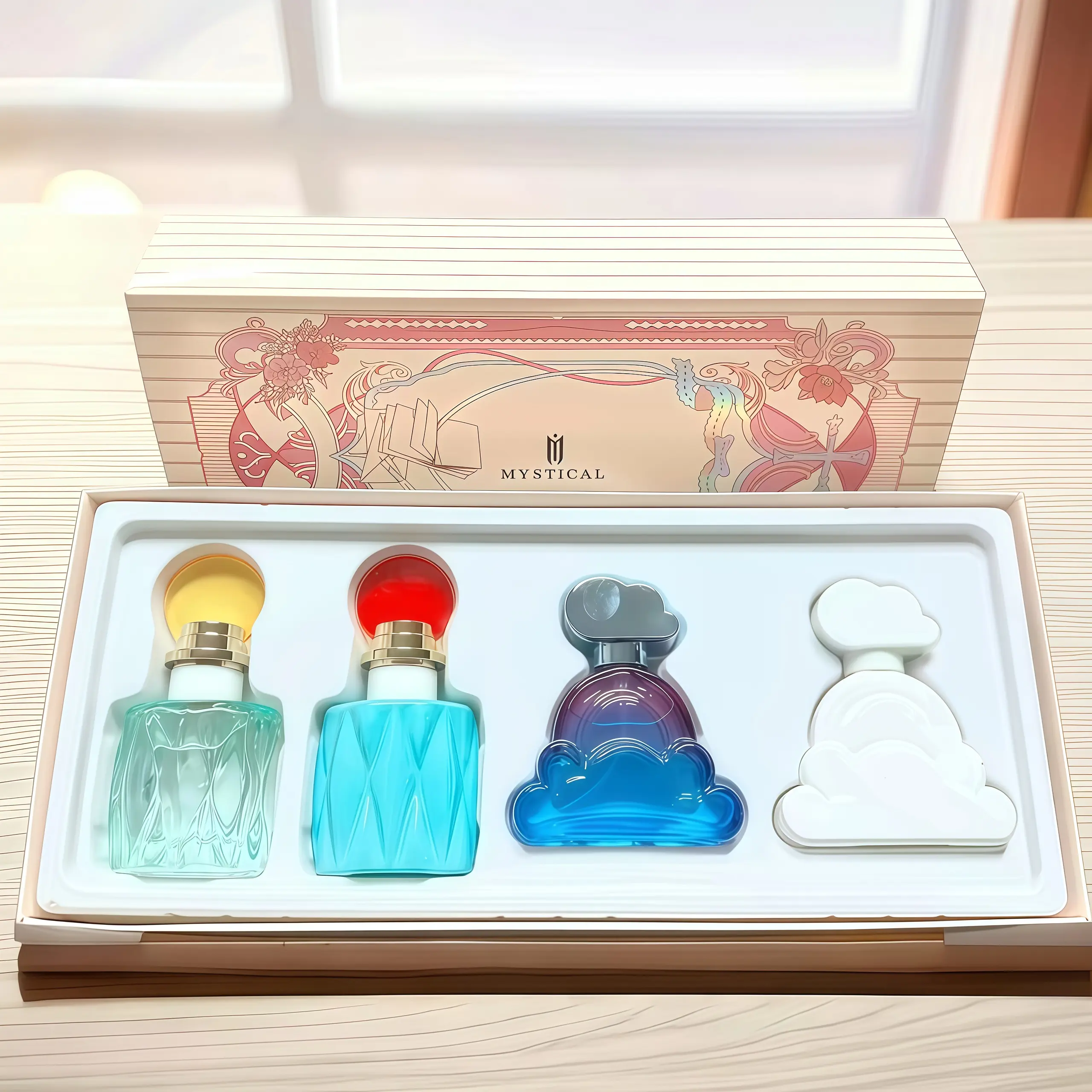 Cloud Series perfume gift set-30ml*4-Watery,Citrus,Herbal,vanilla,Woody,Creamy notes-perfume for women-cloudar fragrance-long lasting perfumes-perfumes para mujer-women's perfume-one of one perfume-Perfume set distinct scent