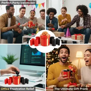 Perfect Party Icebreaker Annoying Nested Screw Gift Box with 10 Layers of Spiral Fun Reusable Durable Prank Gifts for Adults Money Puzzle for Birthday Christmas White Elephant Party Valentine's Day