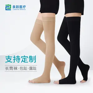 Compression stockings, second level compression socks, mid-calf and long pantyhose, plus size anti-varicose elastic compression socks