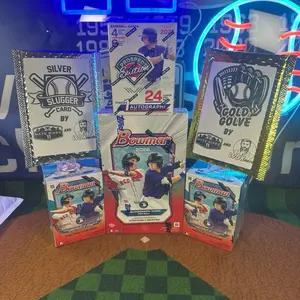 MLB PYT Break #74 Baseball Mixer 1X 2026 Bowman Hobby 2X Bowman Blaster 1X 2025 Panini Prospect  Blaster 1X Gold Glove card 1X Silver Slugger Collectible Fun Unique Piece  4 Hitz guaranteed