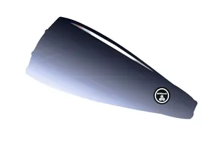 RAVEbandz The Pro - Wide Stretch Headband (Grey Ombre)