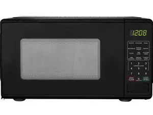 Mainstays 0.7 Cu ft Countertop Microwave Oven 700 Watts For Quick Reheating Small Kitchen Dorm Food Appliance Black