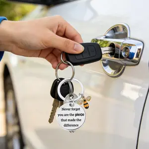 Teacher Appreciation Keychain Gift, Dual-Sided Engraved 'thank You' Keychain, Perfect for Retirement, Birthday, Christmas