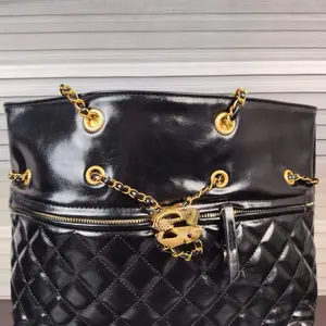 Bb lack leather crossbody