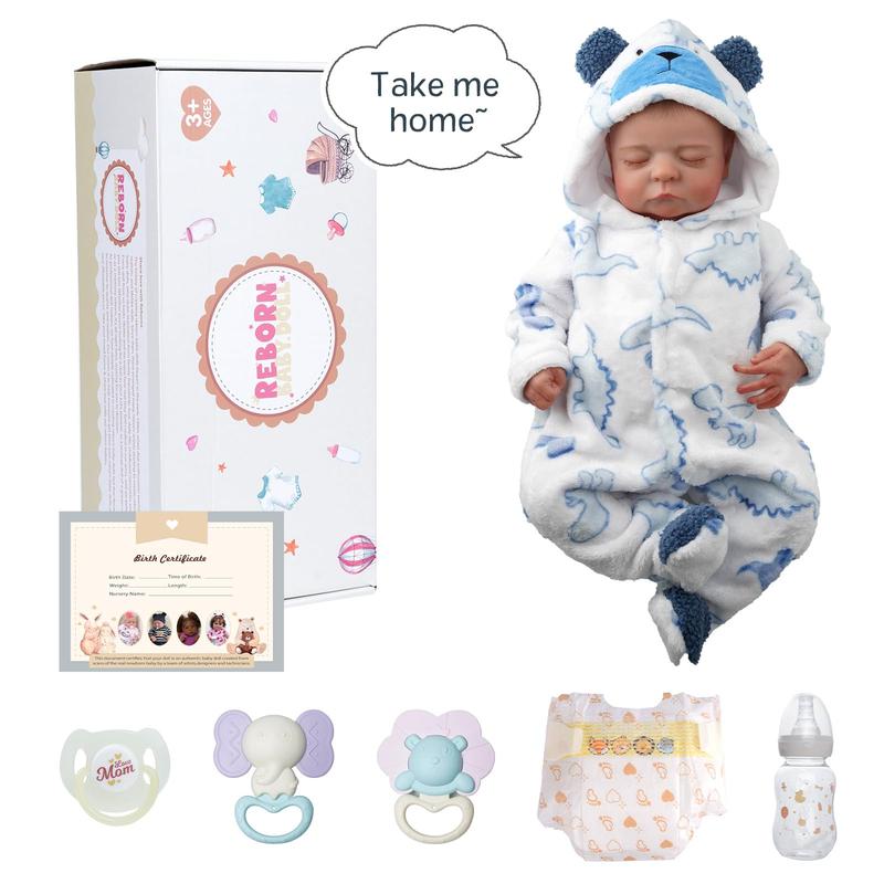 BABESIDE Reborn Baby Dolls Boy, 20 Inch Lifelike Newborn Real Life Poseable Realistic Doll for Boy Soft Vinyl and Cloth Body Baby Dolls with Clothes and Toy Gift for Kids Age 3+