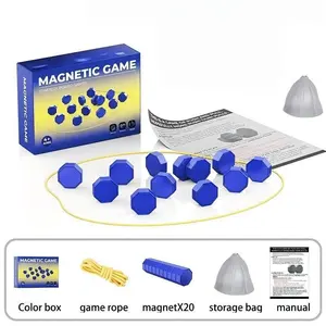 Exciting Indoor Magnetic Chess Game Set, Perfect for Family Game Night, Plastic Sealed for Safety, Fun Two-Person Strategy Board Games, Tabletop Games, Board Game Blocks