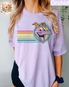 Comfort Colors Retro Figment Shirt, Epcot Shirt, 1980 1990 Epcot Shirt, Family Trip Shirts