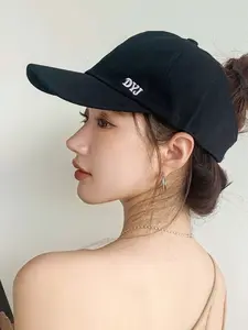 Unisex Casual Baseball Cap, Open Design with Letter Embroidery, Comfortable Fashion, Suitable for Men Women and Students