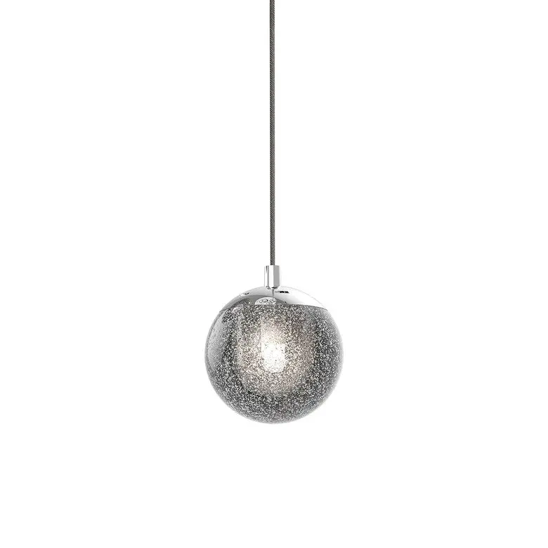 Champagne Bubbles LED Pendant Light - Dazzling Glass Crystal Ball with Reflected Illumination