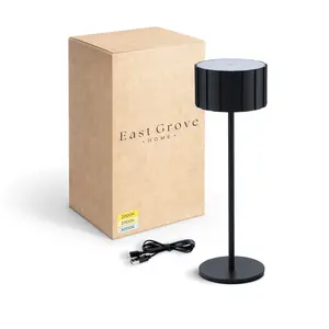 Cog LED Cordless USB-C Re-Chargeable Table Lamp
