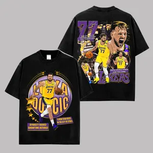 Luka Dončić #77 Vintage Basketball Graphic T-Shirt Premium Cotton Tee, Luka Dončić Magic Shirt, Luka Dončić Fan Graphic Tee, Retro Basketball Streetwear Apparel, Basketball Lover Gift, Unisex Fashion Tee