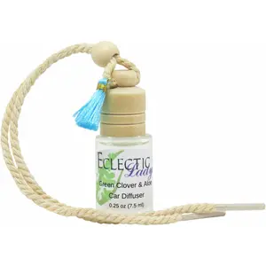 Green Clover And Aloe Scented Car Diffuser, Air Freshener, Aromatherapy Diffuser, Premium Grade Fragrance Oil