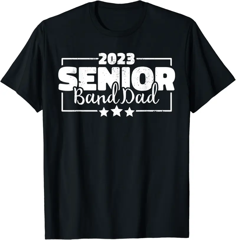 Mens 2023 Senior Band Dad Marching Band Senior Drumline T-Shirt - Ronniemu Shop 83B0B8SV96M6