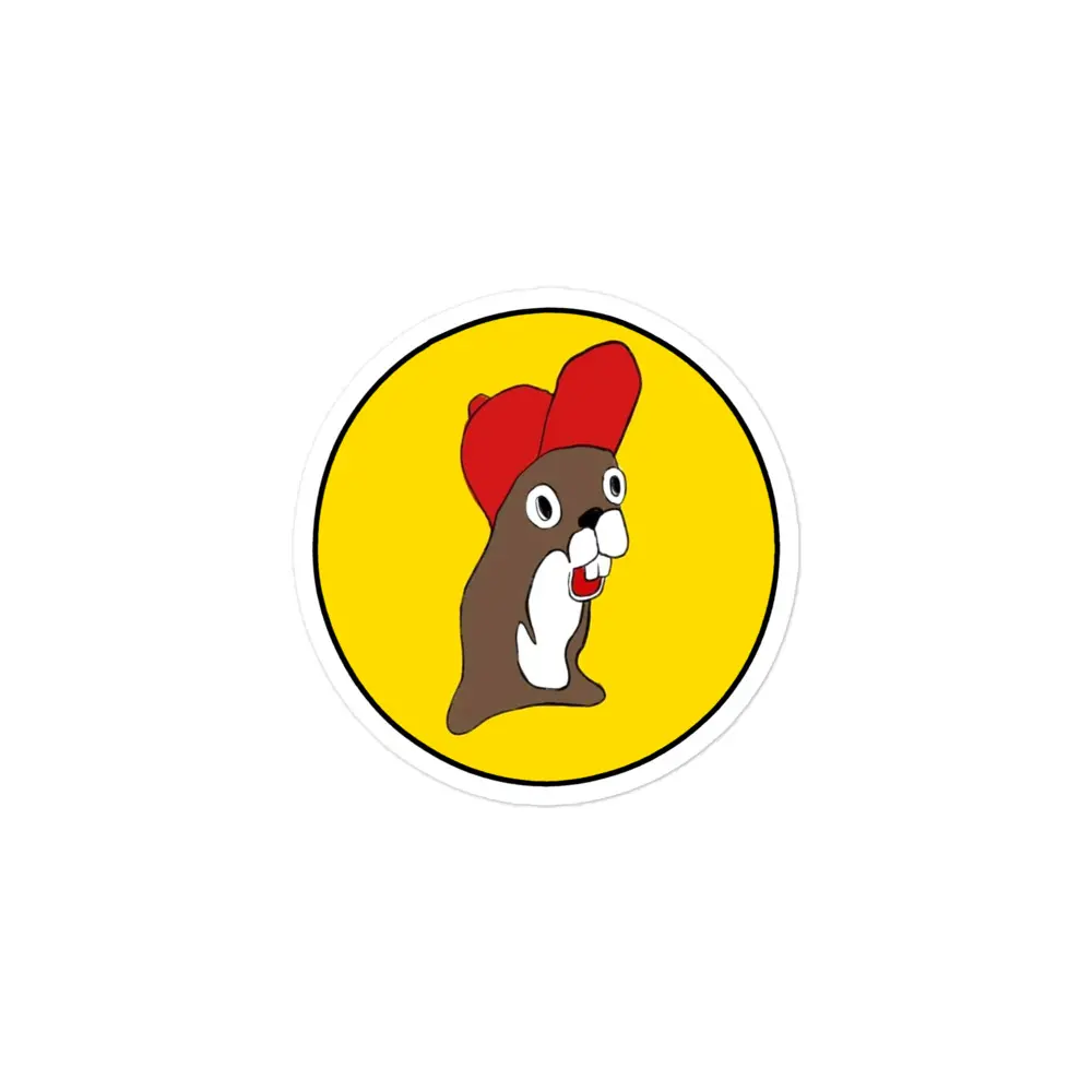 Funny Beaver Sticker - Funny, Satire, Spoof, Durable High Opacity Adhesive Vinyl, Bubble-Free, High Quality, Long Lasting, Weather Resistant