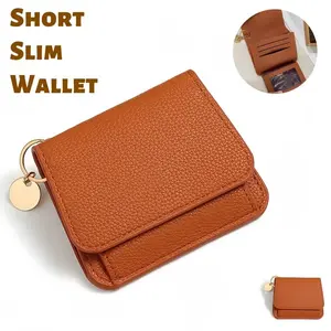 Women's Elegant Minimalist Slim Compact Design Wallet, Mini Size Trifold Structure Versatile Handbag, Rfid Theft Protection, ID Window Coin Pocket, Perfect Gift Choice