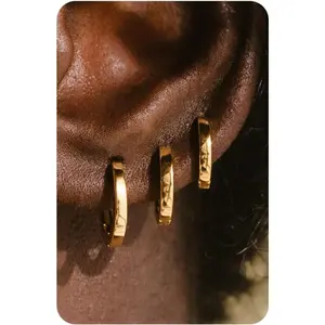 6Pcs Dainty Gold Huggie Hoop Earrings Set | S925 Sterling Silver Post & 14K Gold Plated | Small Ivy Hoops for Multiple Piercing, Helix & Cartilage | Hypoallergenic Jewelry Gift for Women