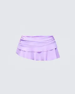 Munisah Purple Tiered Tankini Bottom Munisah Purple Tiered Tankini Bottom
