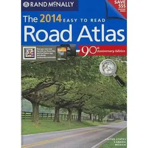 USED Book - Rand McNally 2014 Easy to Read Road Atlas: United States, Canada, Mexico by Rand McNally (Paperback) - english