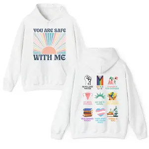 You Are Safe With Me Shirt, LGBT Friendly Shirt, LGBT Support Shirt, Rainbow Shirt, LGBT Heart Shirts, Pride Sweatshirts, Pride Flag Shirt
