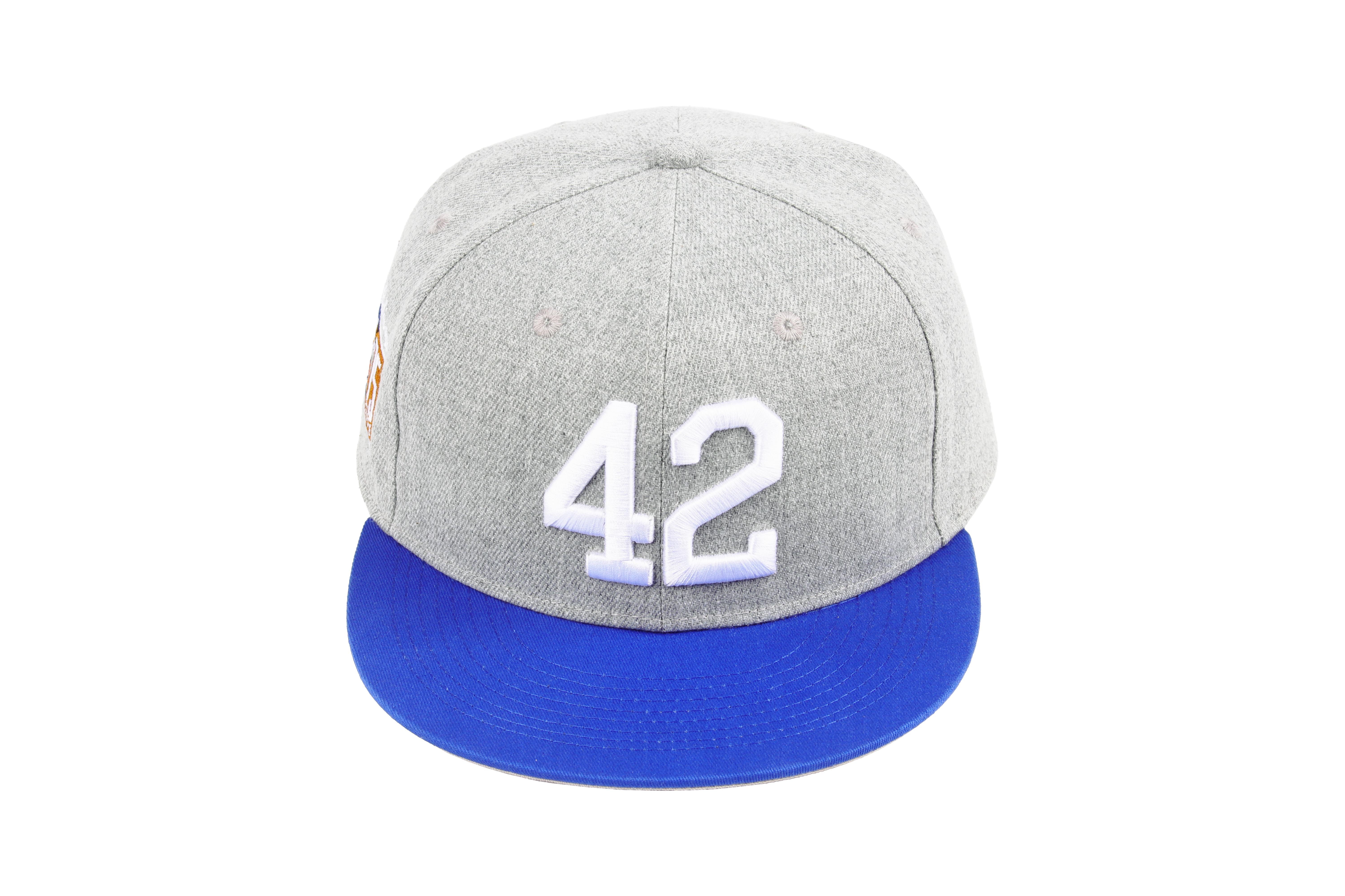 50th Patch #42 Robinson Baseball Day Men's Baseball Cap Blue Black Adjustable Curved Brim Outdoor Sport Hat Dad Cap Snapback Fitted 100% Polyester 3D Embroidery