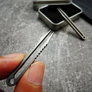 portable titanium alloy tweezer, lightweight & compact tweezer with precision grip, hand tool for outdoor survival & travel, splinters removal tweezers, tools and gadgets, tools for mechanics, tool kit