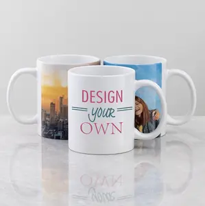 Personalized 11 oz White Coffee Mug Classic Drinkware Ceramic Mug Tea Cup Washable Reusable Printed