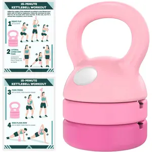 Adjustable Kettlebell | 5 lb - 12 lb | Kettlebells Weights Set for  Gym | Kettle Bell Sets for Women at