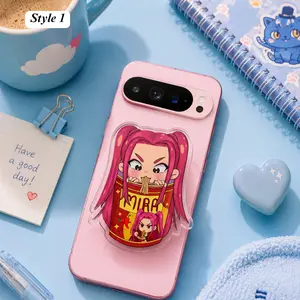K-Pop Demon Hunters Phone Grip – Cute Anime Style Phone Stand, Kawaii Idol Phone Holder, Otaku iPhone Accessory Gift