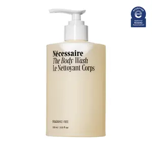 Nécessaire The Body Wash Fragrance-Free — Unscented Multi-Ceramide Shower Gel Cleanser for Women + Men — Non-Comedogenic Body Wash for Sensitive Skin. 500ml/16.9 fl oz