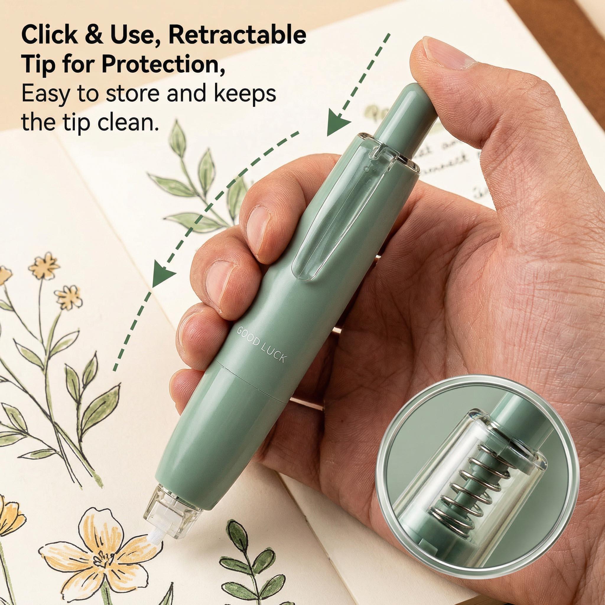 4-Pack Glue Tape Double-Sided Dot Tape for Scrapbooking Adhesive Strip Rollers – Ideal for Students, Crafters, and DIY Enthusiasts