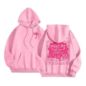 Oversized Puff Graphic Hoodies for Adults - Trendy Cute Preppy Y2K Long Sleeve Sweatshirts with Pockets