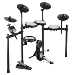 VEVOR Electric Drum Set, 32 Drum Kits & 480 Sounds Electronic Drum Kit, USB MIDI Supported 8 in Quiet Mesh Snare Electric Drum Set with 10 in Cymbals Drum Sticks & Headphone, for Beginners & AdultsSummervibes