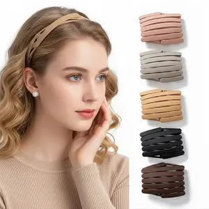 5Pcs Minimalist Lightweight Resin Retractable Hair Bands, Non-Slip Grip Styling Accessories for Women